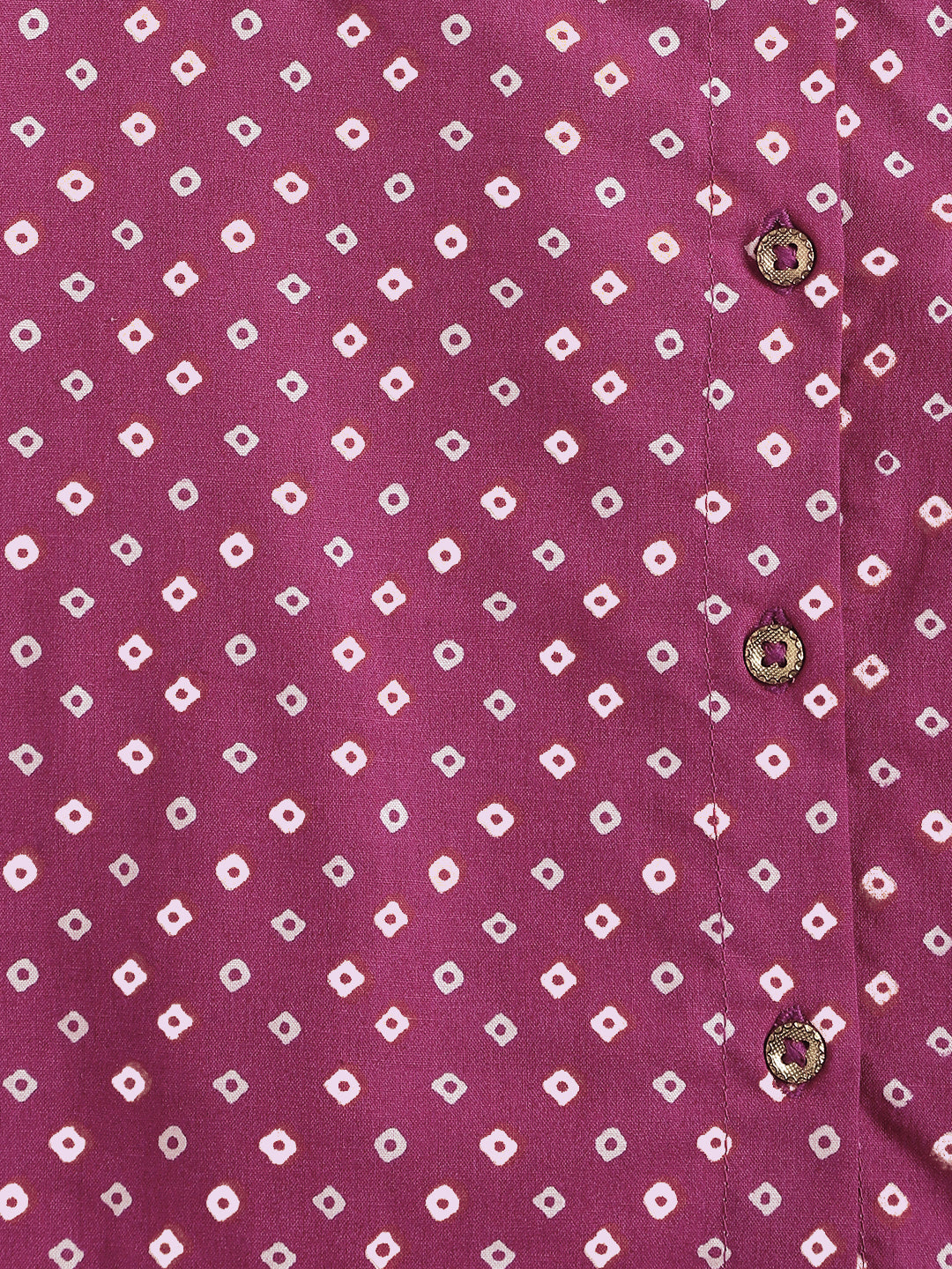 Mini Bandhani Dhoti Set - Purple