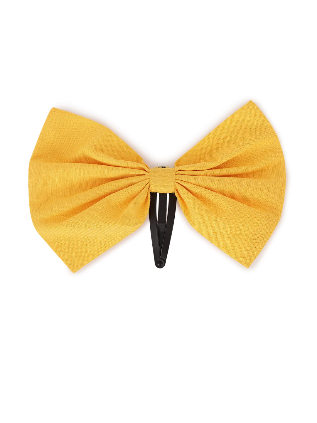 Shop Girl Bow Hairclip-Yellow by Tiber Taber Kids
