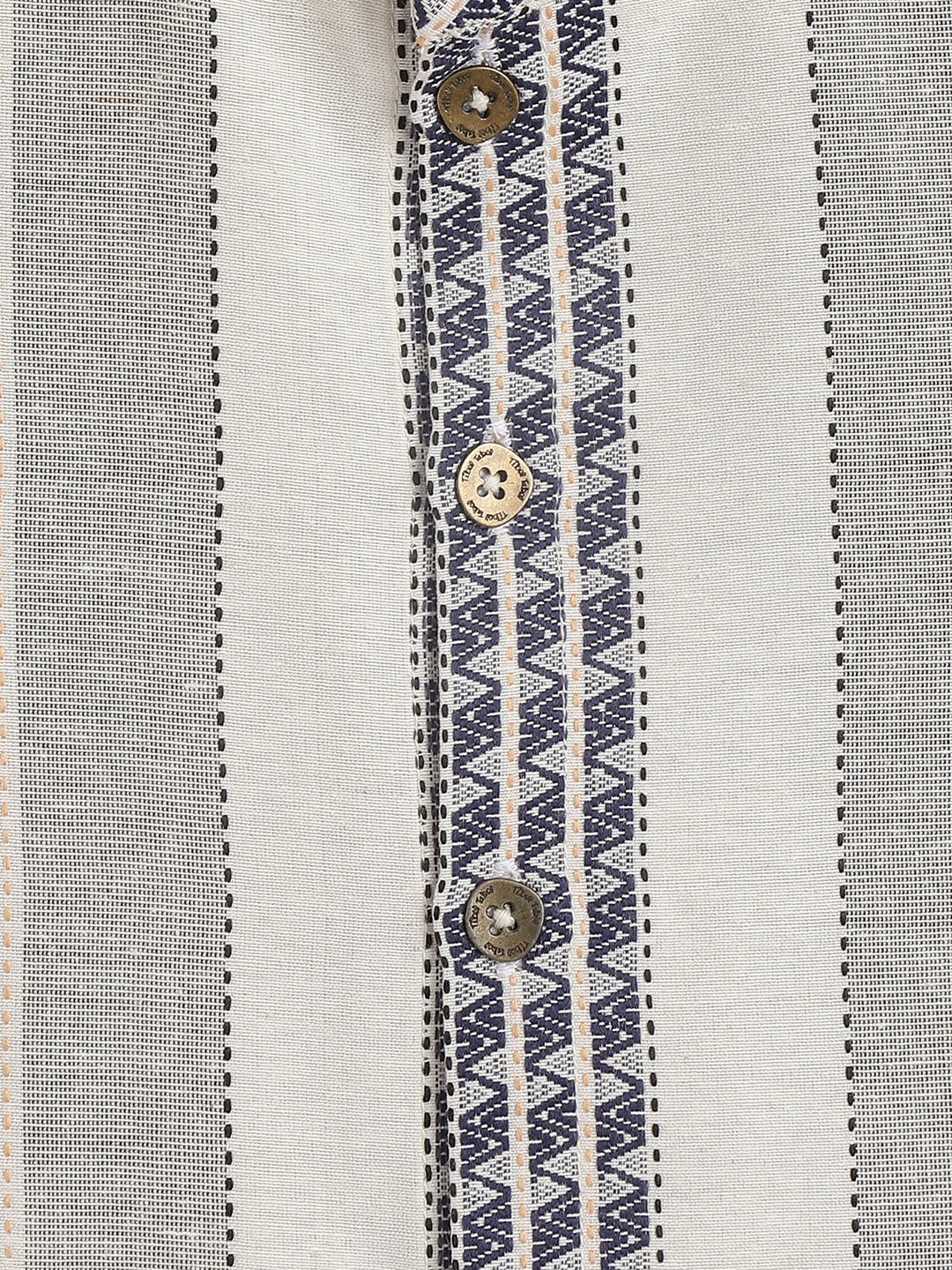 Self Stripes Shirt - Cream