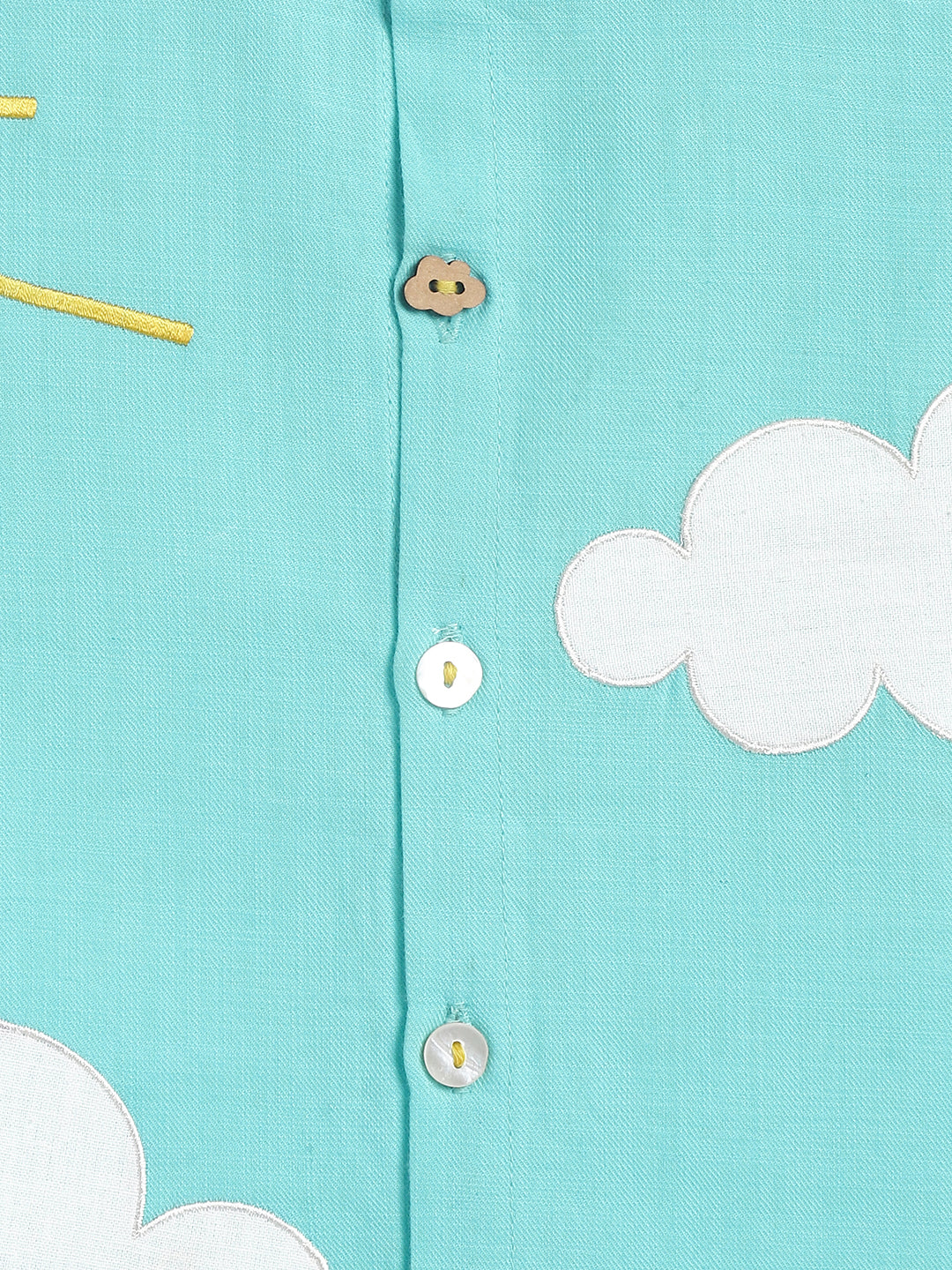 Cloudy Sun Shirt-Blue