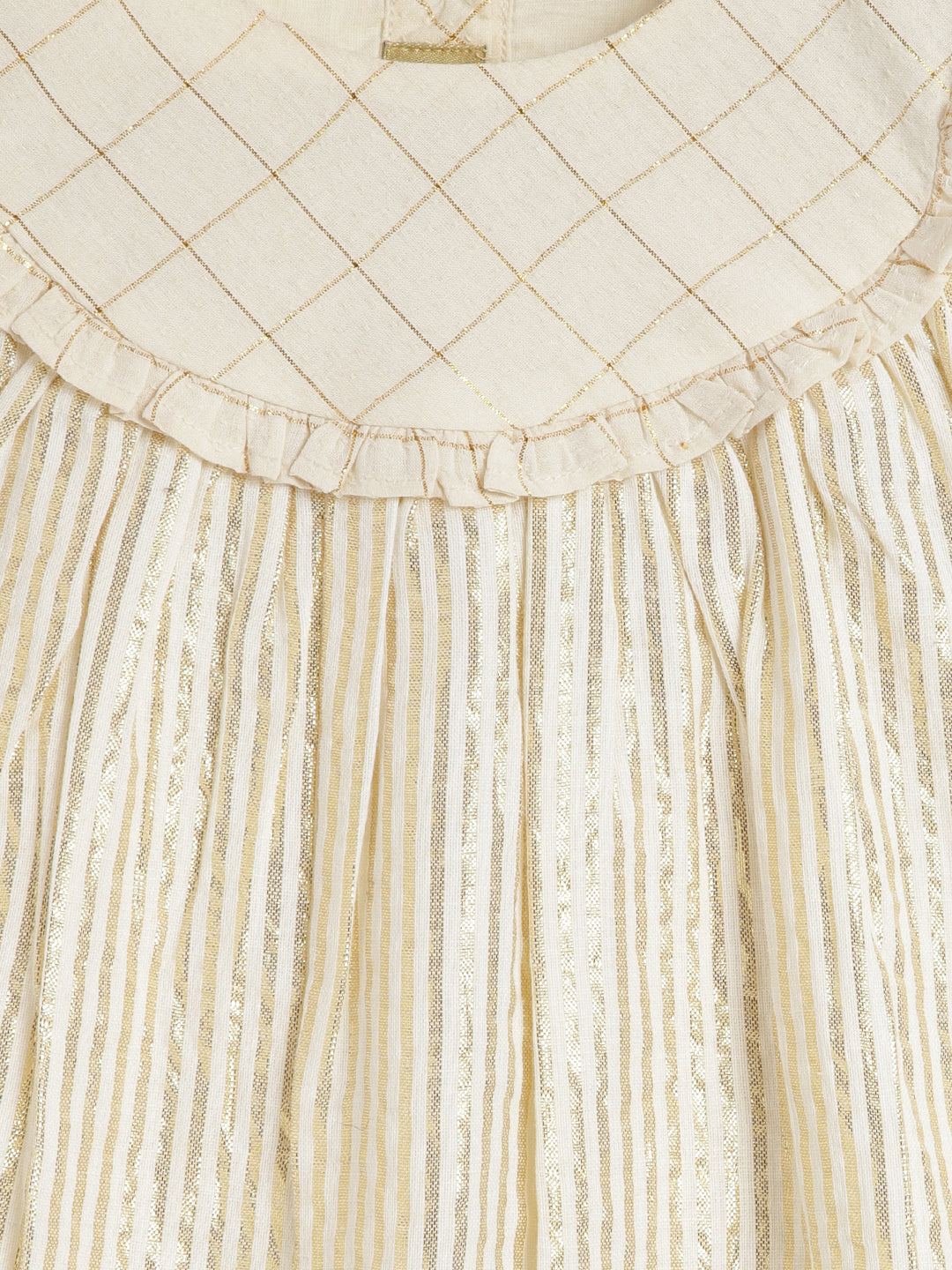 Summer Shimmer Dress-Cream