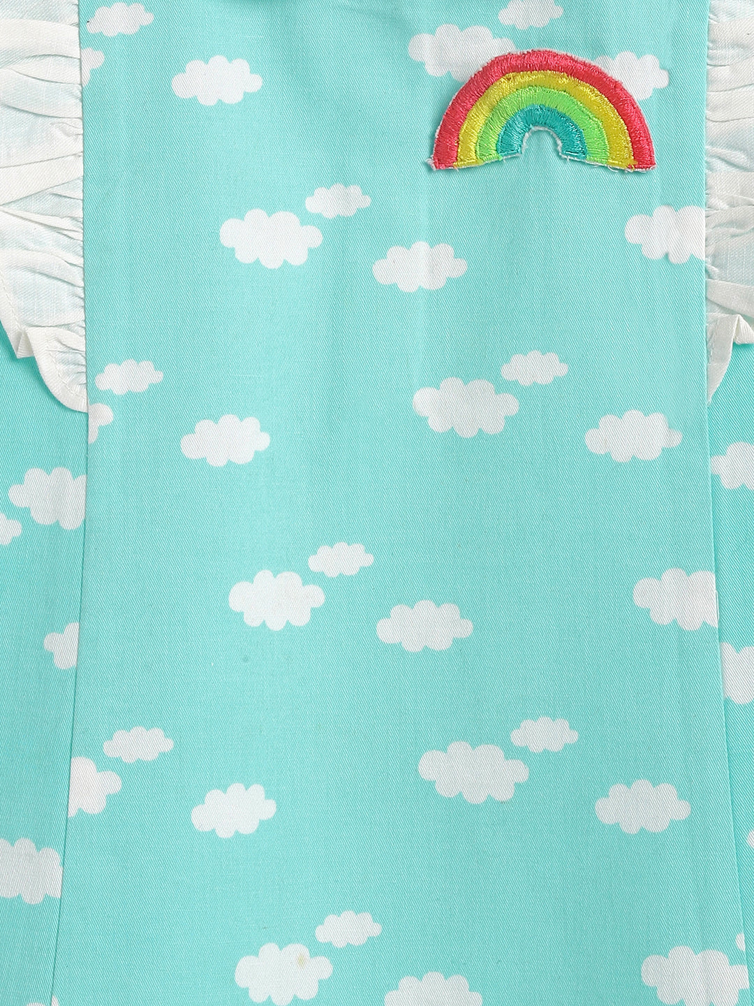 Rainbows & Ruffles Cloud Dress-Blue