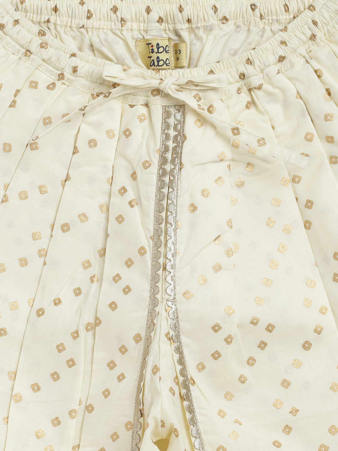 Girl Lakshmi Suit Set - Cream