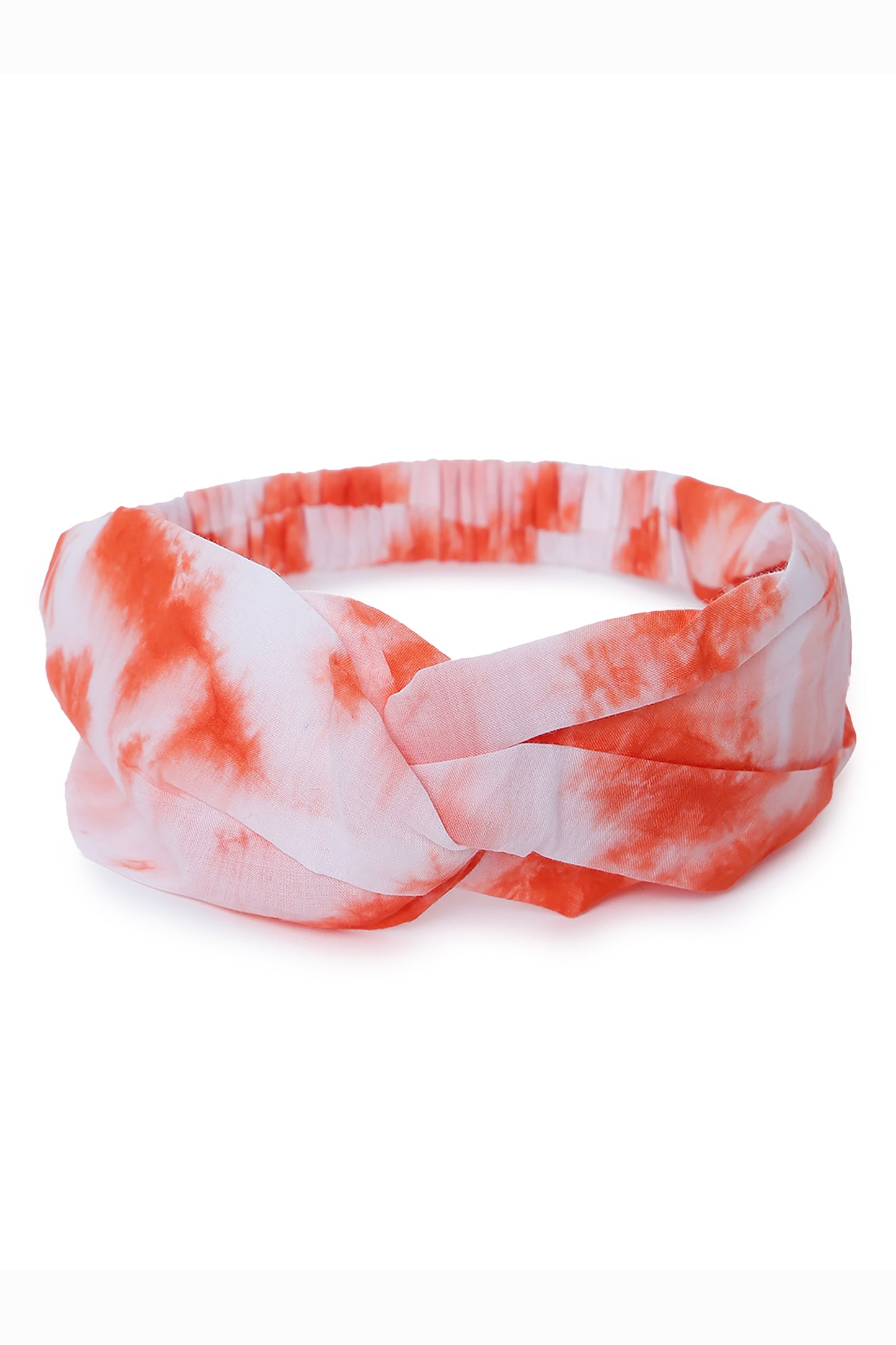 Buy Headband Orange Tie Dye Twist Knot by Tiber Taber Kids