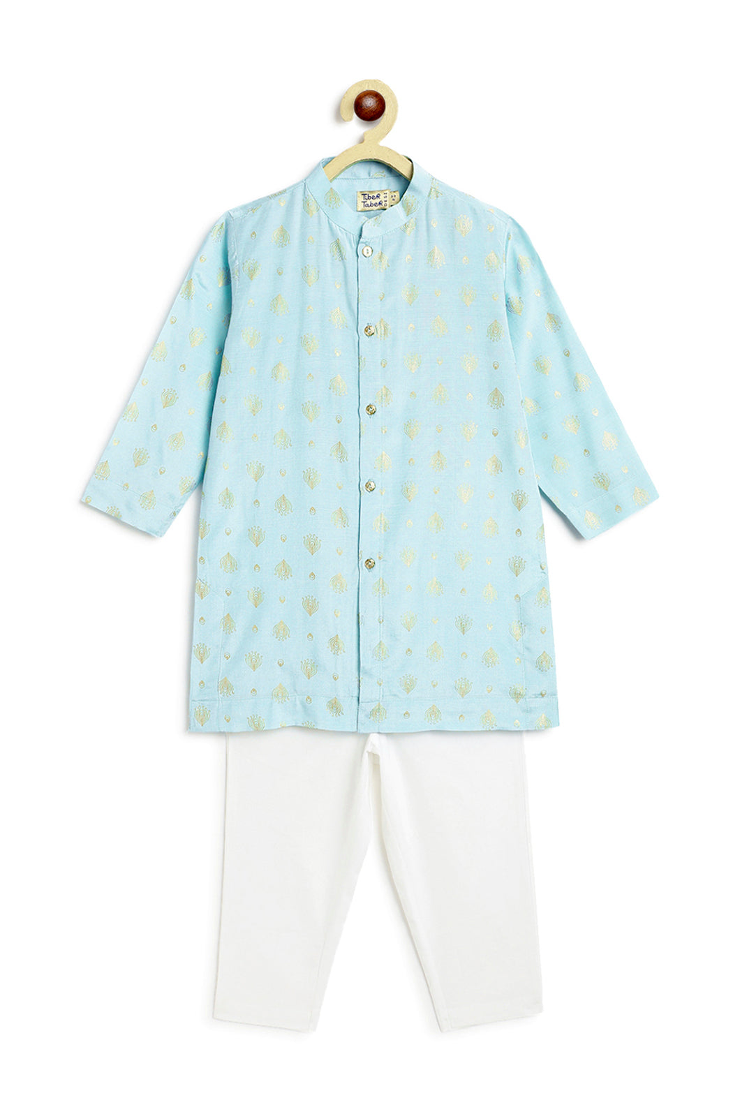 Morpankh Kurta Set for Boys - Blue