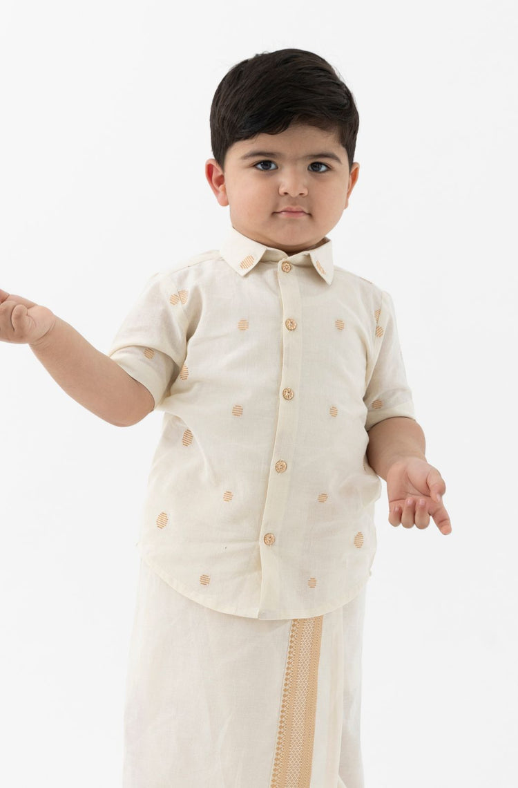 Cream Ember Polka Dot Shirt