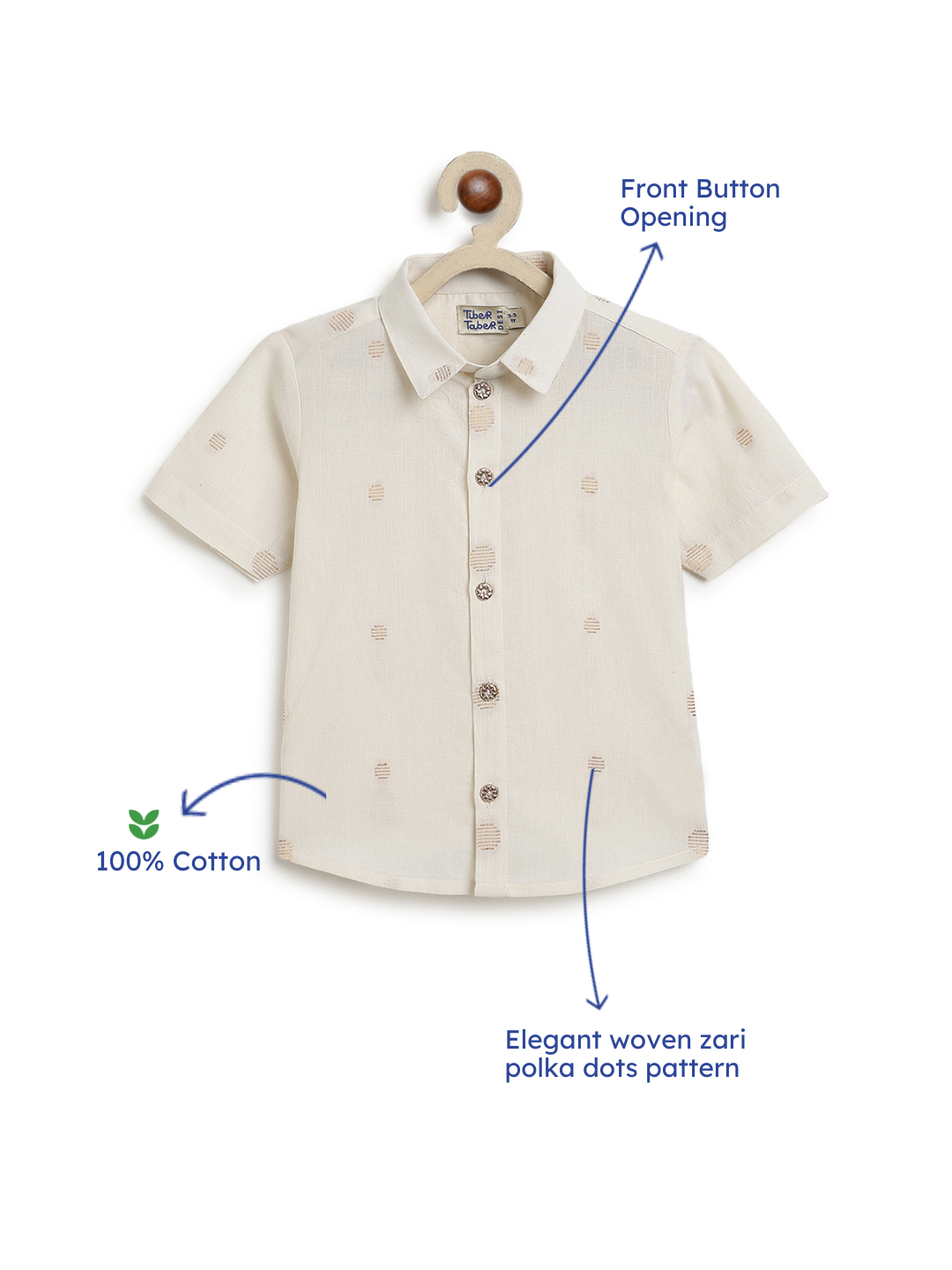 Cream Ember Polka Dot Shirt