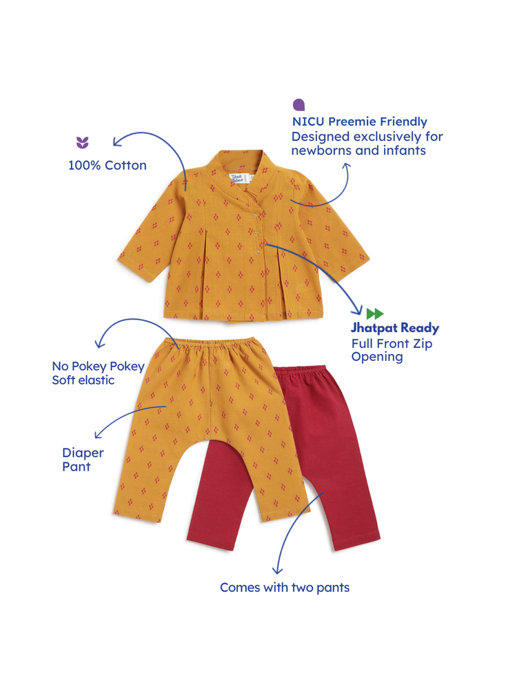 Sunny Kolam Flexi Kimono Set