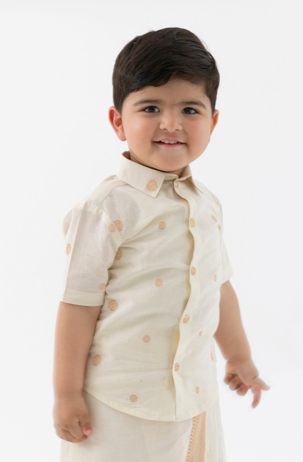 Cream Ember Polka Dot Shirt