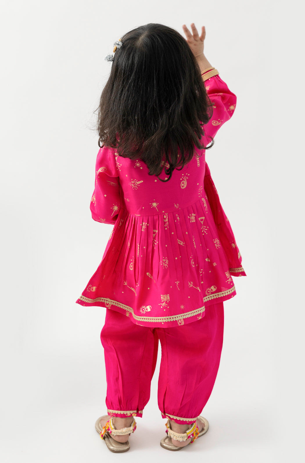 Pataka Baby Girl Angrakha Set - Pink