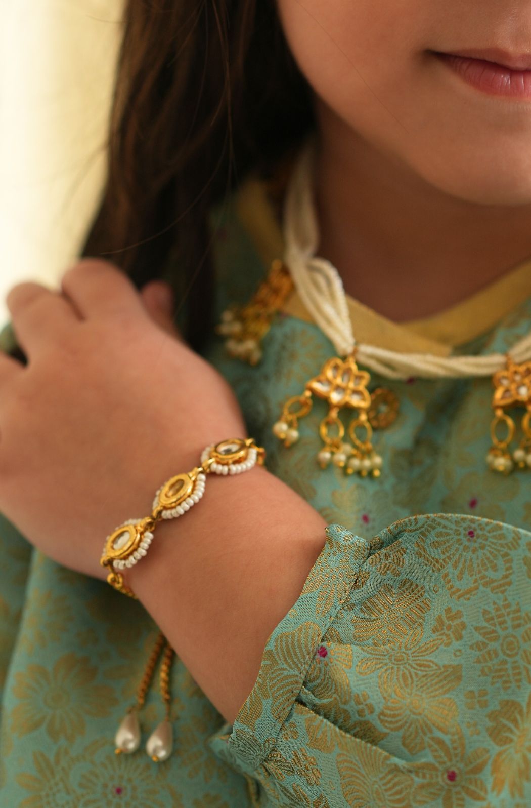 Kundan Charm Bracelet