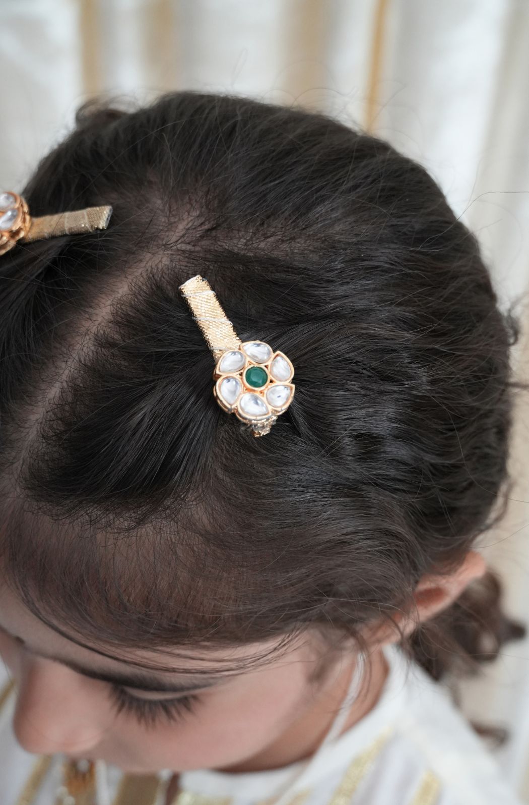 Kundan Pushp Hair Pins