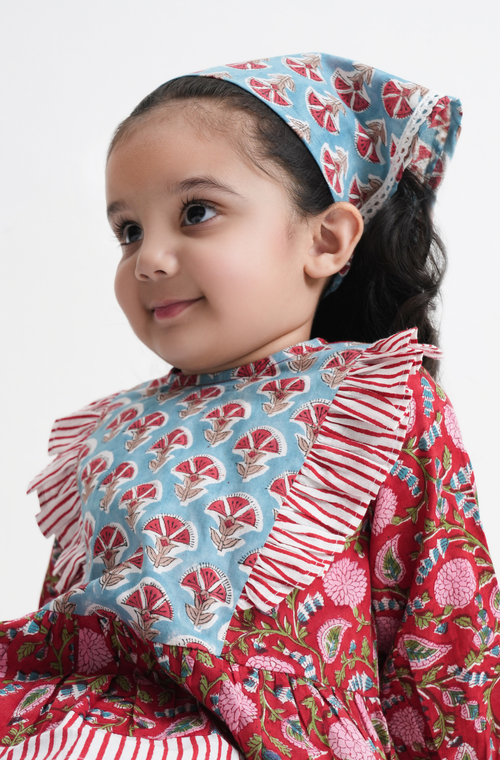 Mini Meadow Bandana- Blue