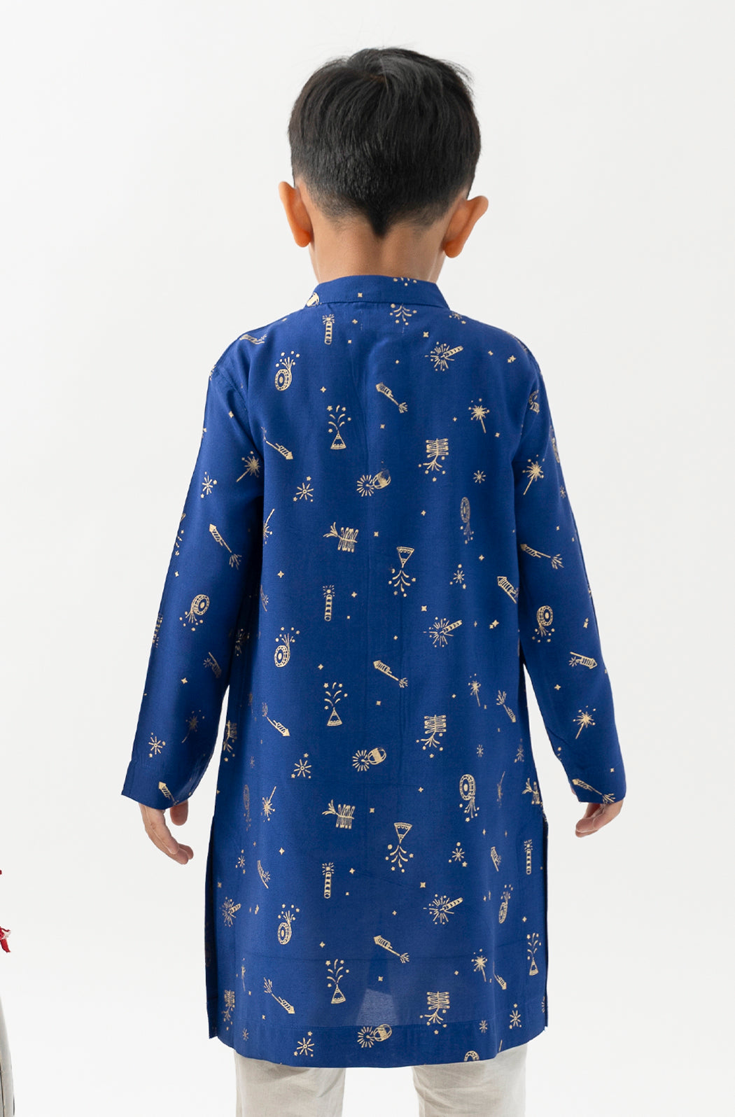 Firecracker Kurta Set Boy - Blue