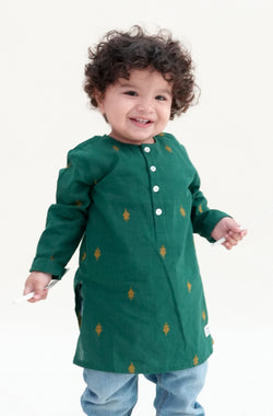 Green Buta Kurta