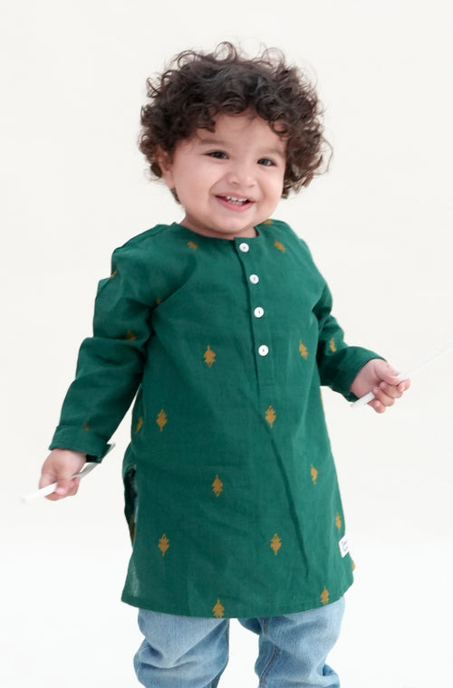 Green Buta Kurta