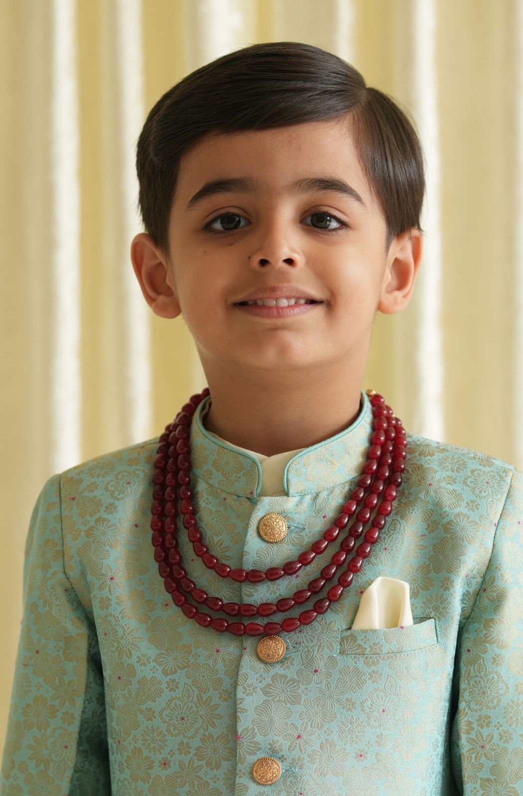 Classic Triple-Strand Haar - Red