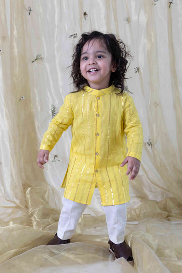 Mast Malang Kurta Set - Yellow