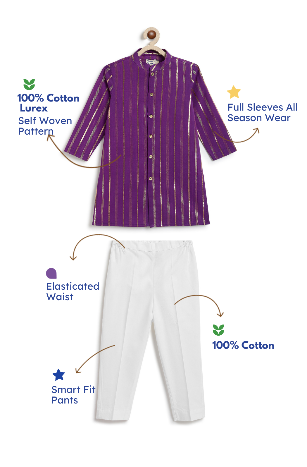 Utsav Lurex Kurta Set