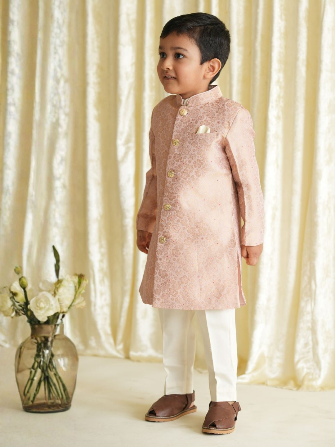 Raja Saheb Sherwani - Pink
