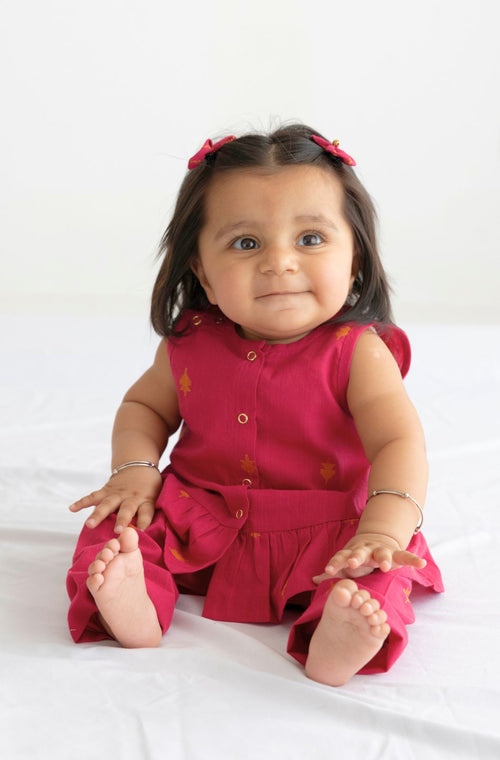 Pretty in Pink Jhabla Set