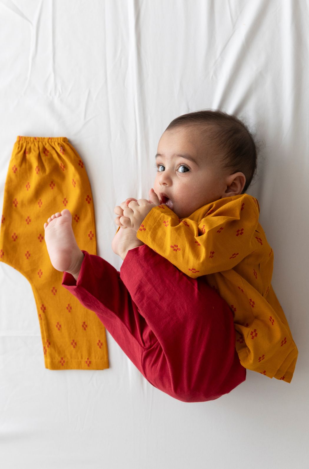 Sunny Kolam Flexi Kimono Set