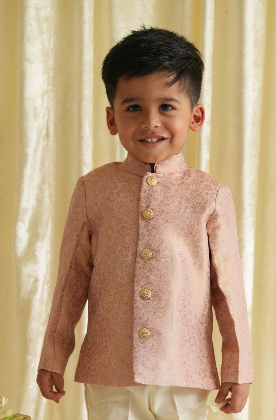 Raja Saheb Bandhgala Set - Pink