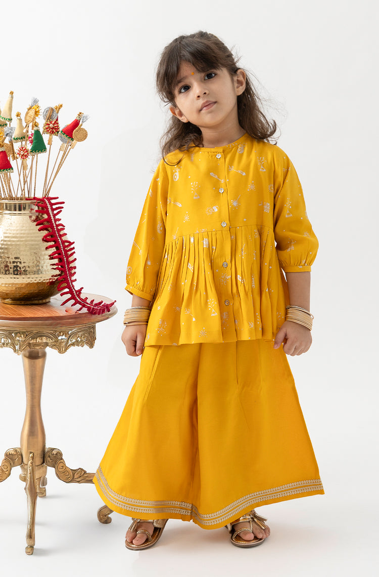 Pataka Girl Top Set - Yellow
