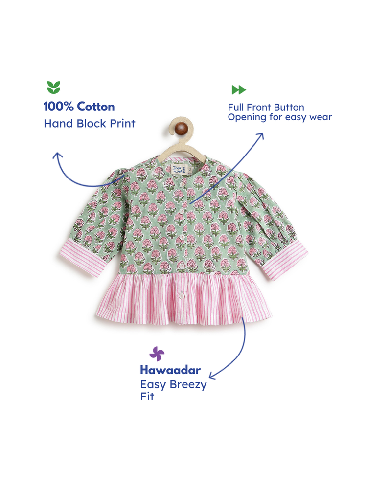 Gulbahar Top - Green