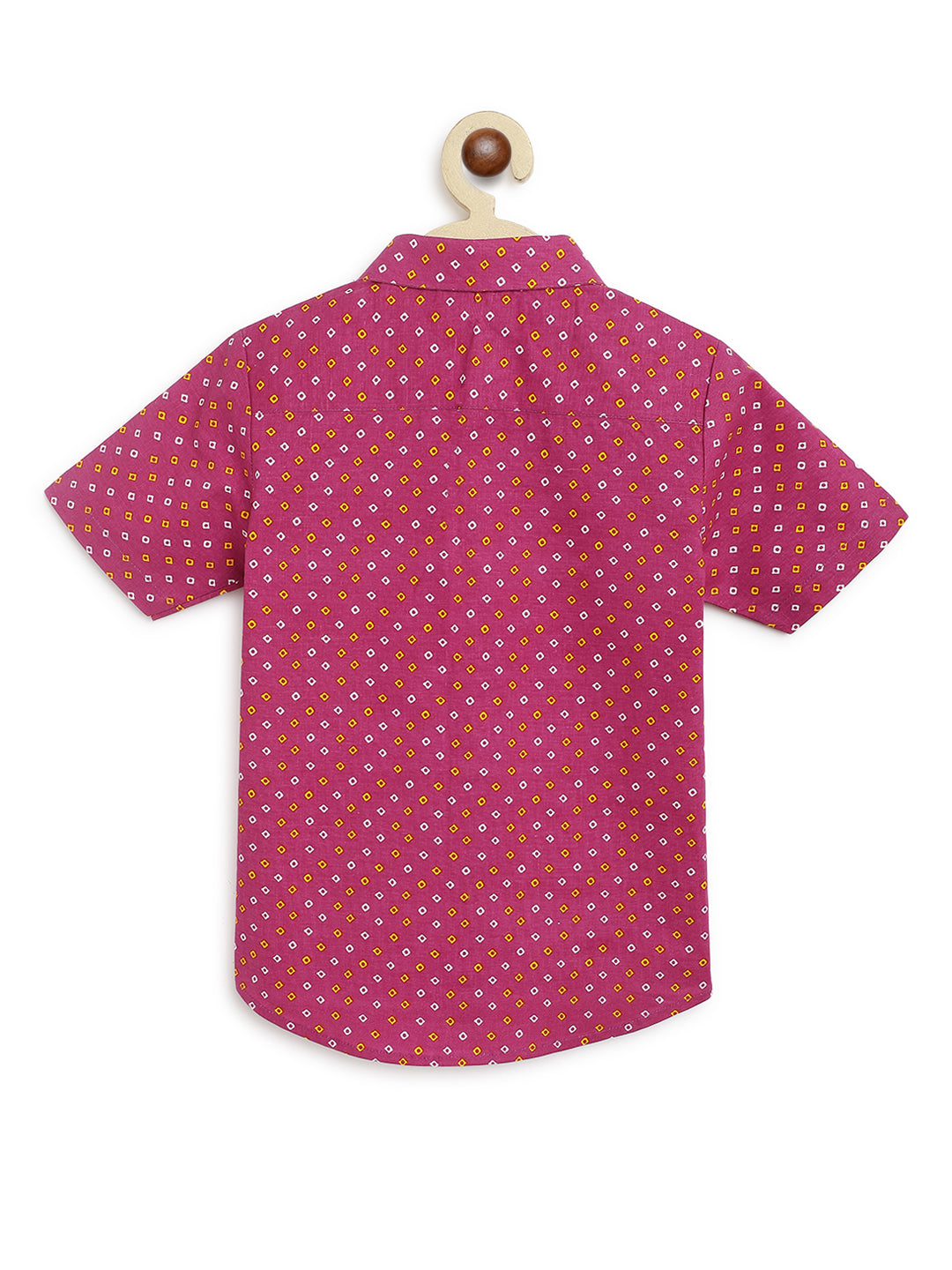 Shop 2 Pc Mundu Dhoti Shirt Set-Purple by Tiber Taber Kids