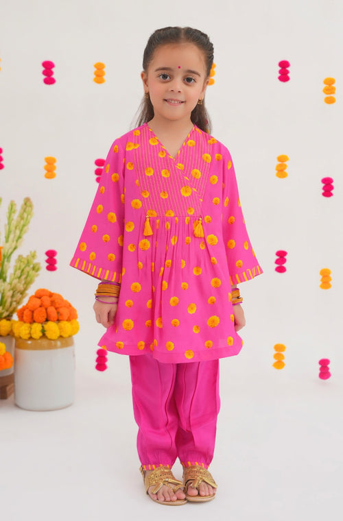 Genda Phool Printed Kurta Salwar Set