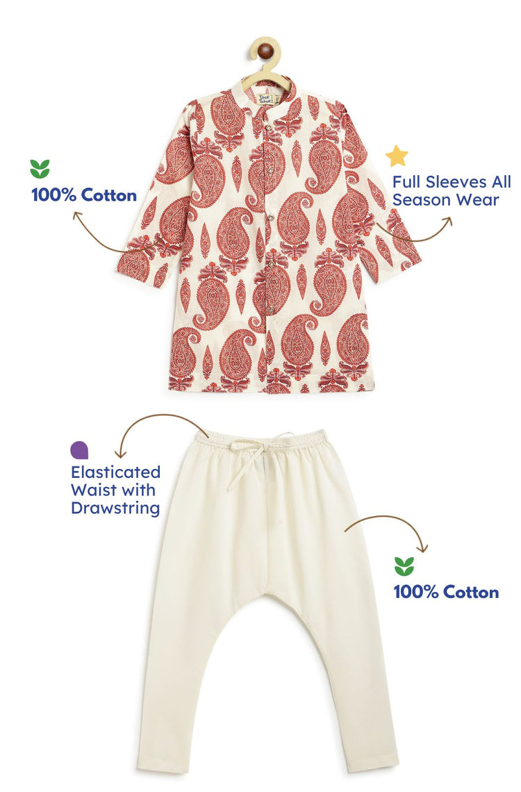 Kashmir Paisley Kurta Set