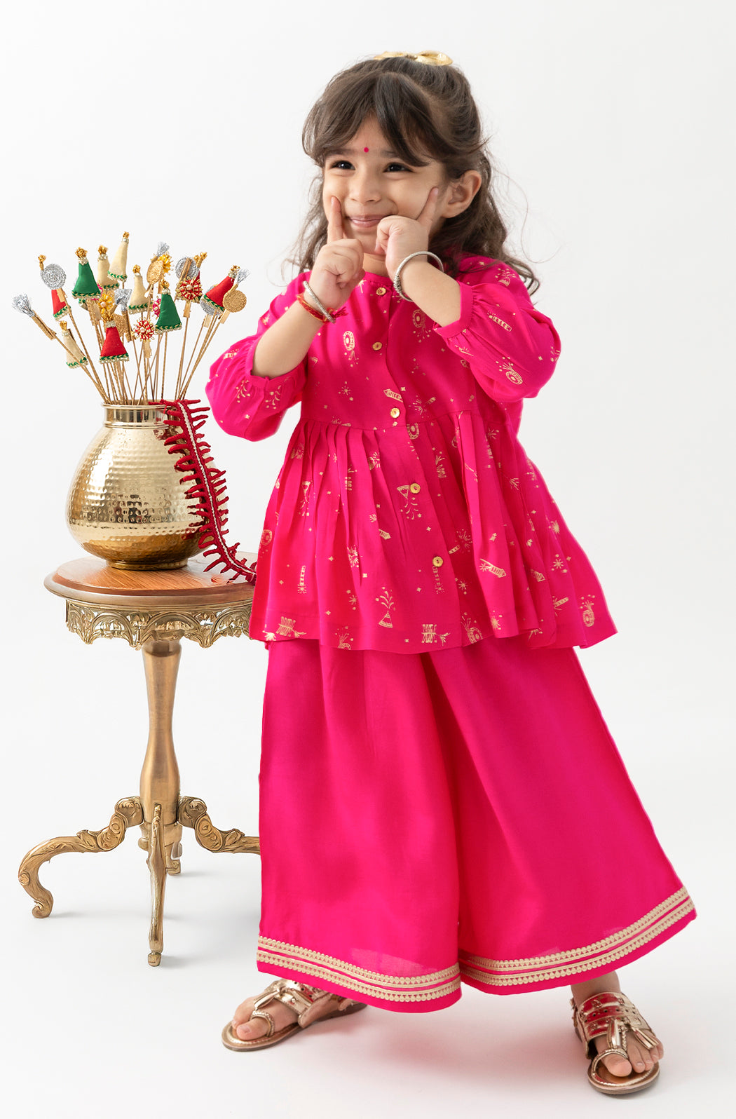 Pataka Girl Top Set - Pink