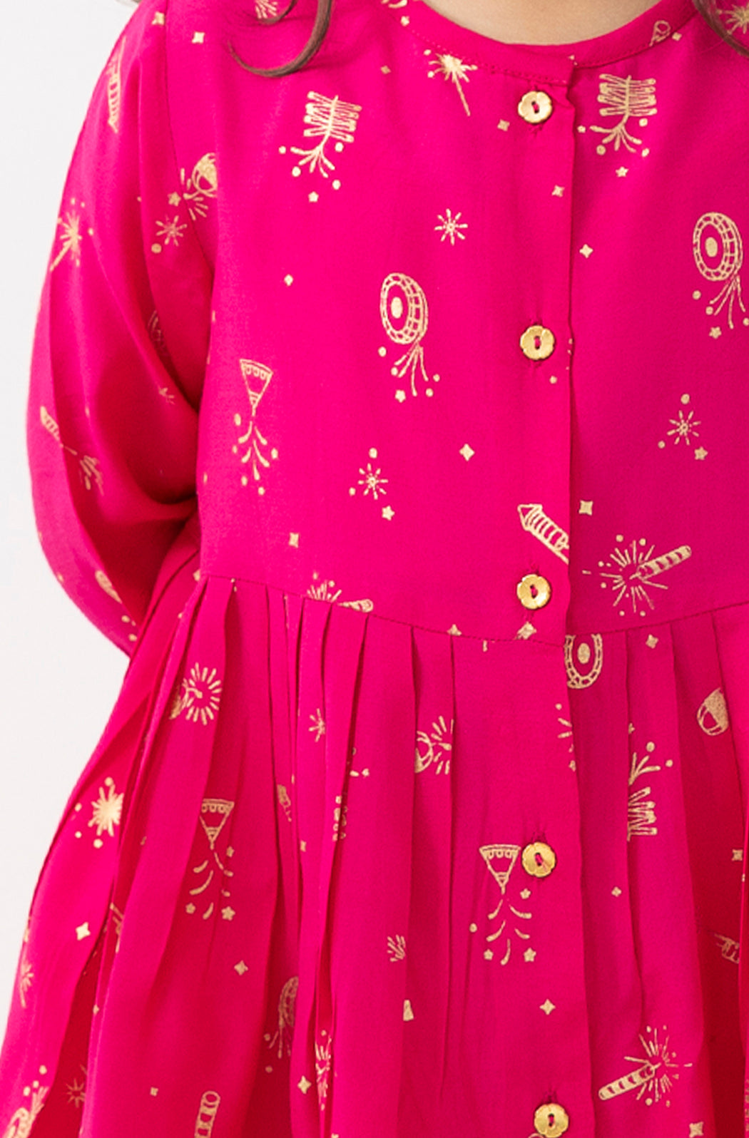 Pataka Girl Top Set - Pink