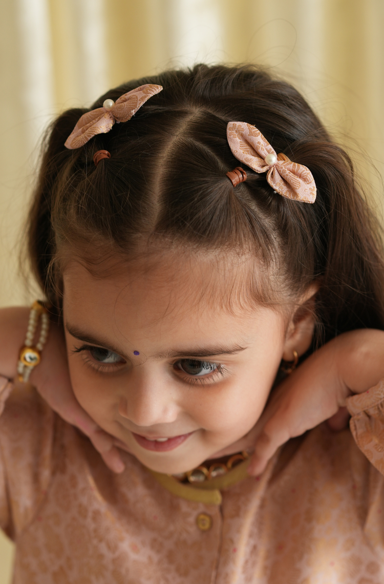 Roohani Bow Clip - Pink