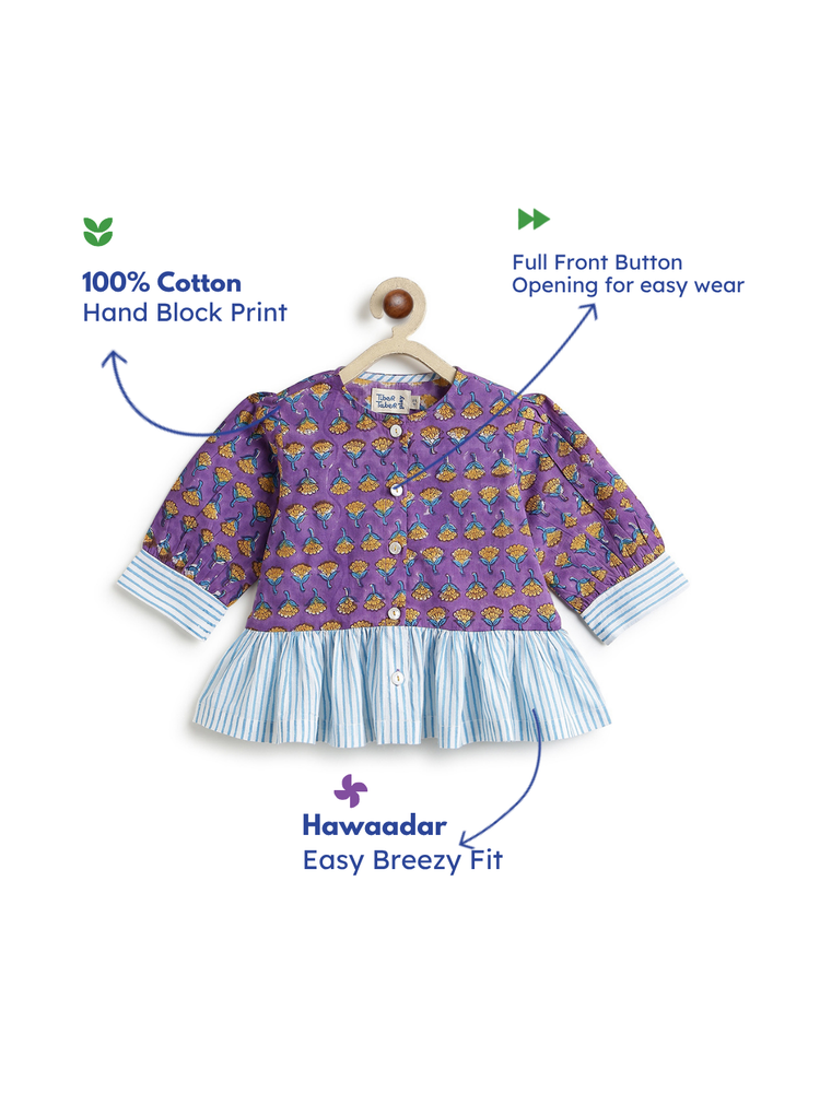 Gulbahar Top - Purple