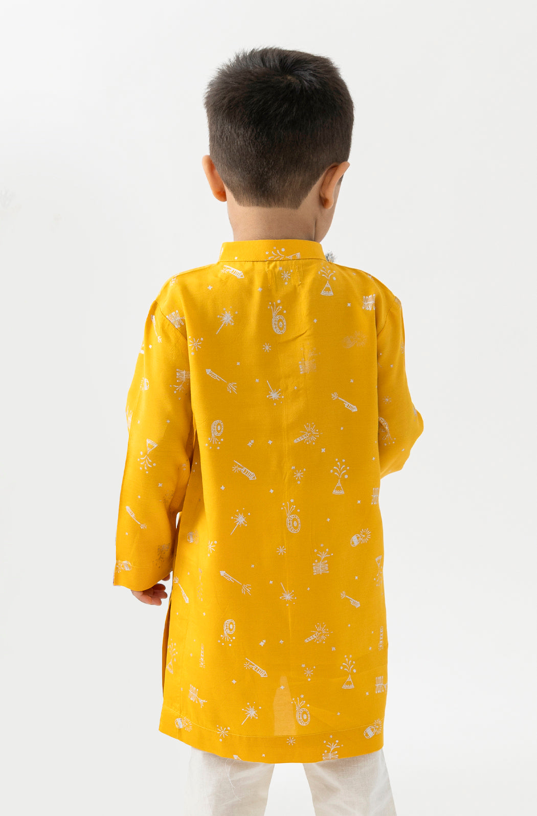 Firecracker Kurta Set Boy - Yellow