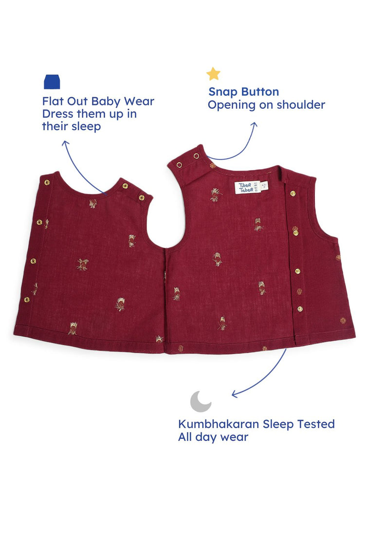 Zari Polka Jhabla Set