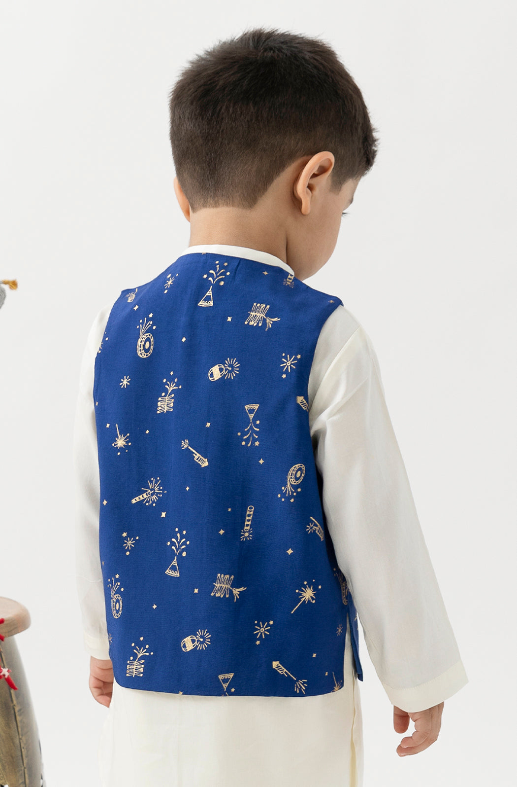 Firecracker Nehru Jacket - Blue