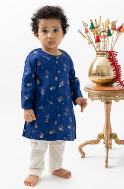 Pataka Kurta Set Baby Boy - Blue