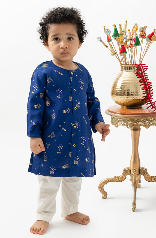 Pataka Kurta Set Baby Boy - Blue