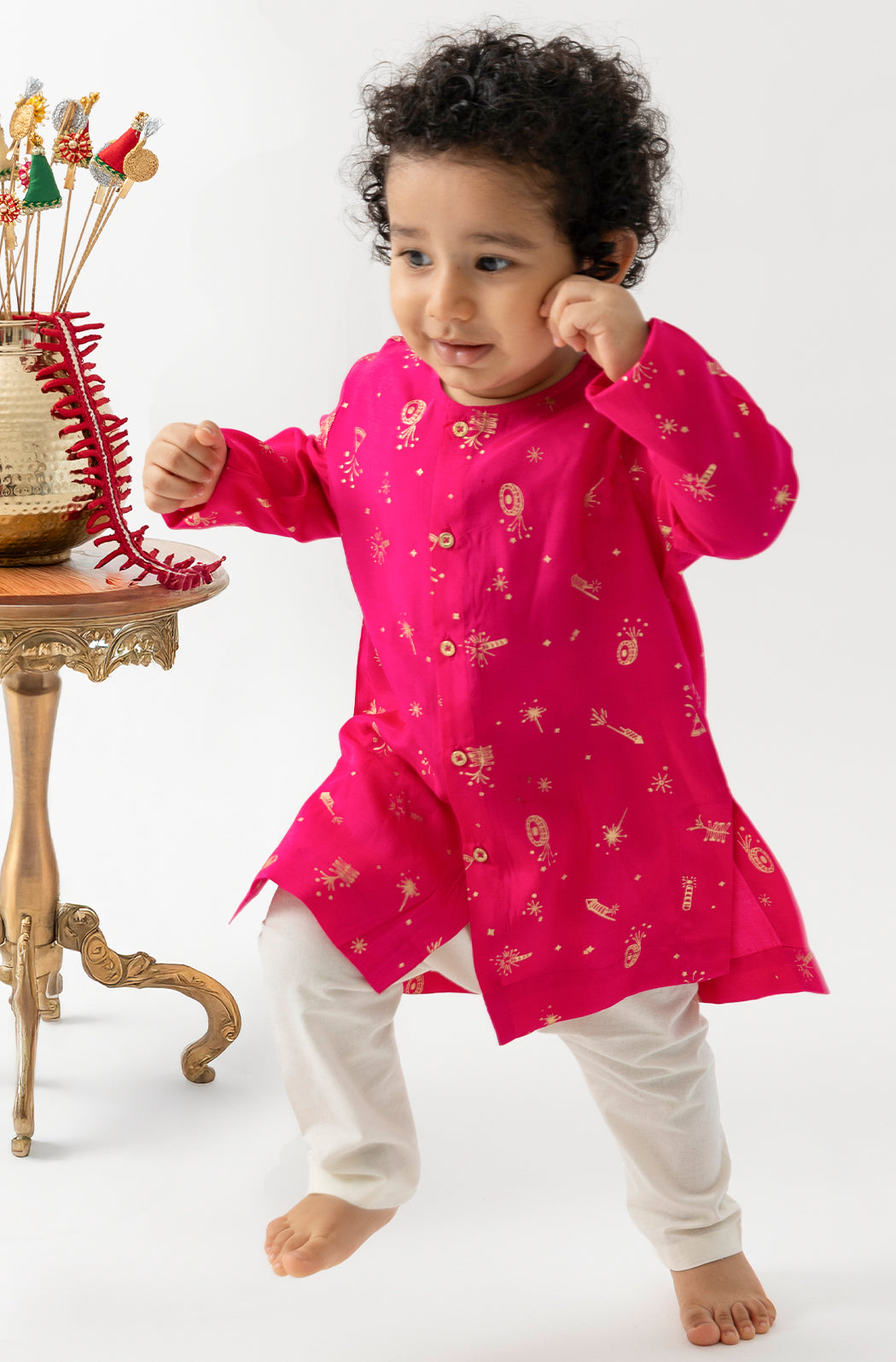 Pataka Kurta Set Baby Boy - Pink