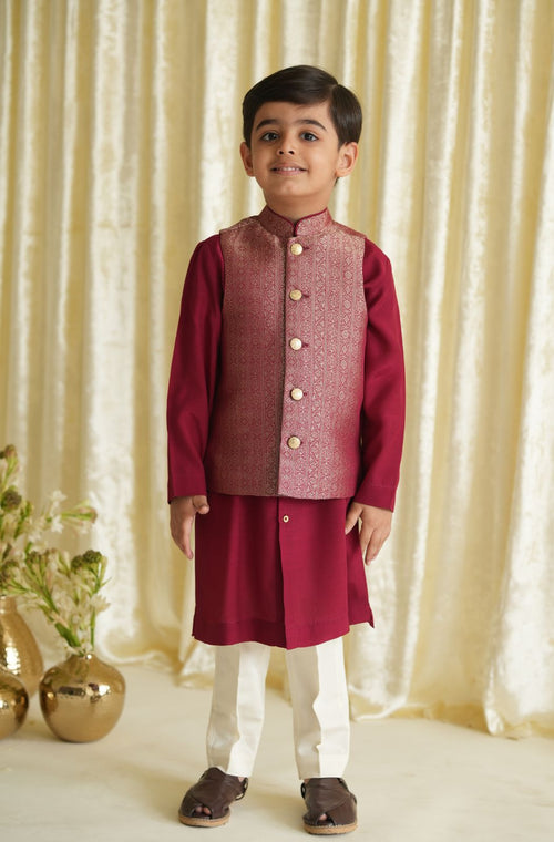 Riyaz 3 Pcs Bundi Jacket Set