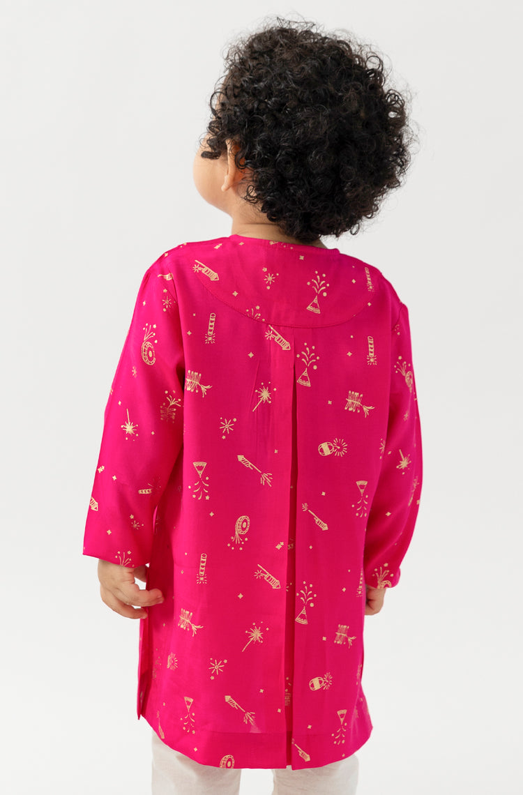 Pataka Kurta Set Baby Boy - Pink