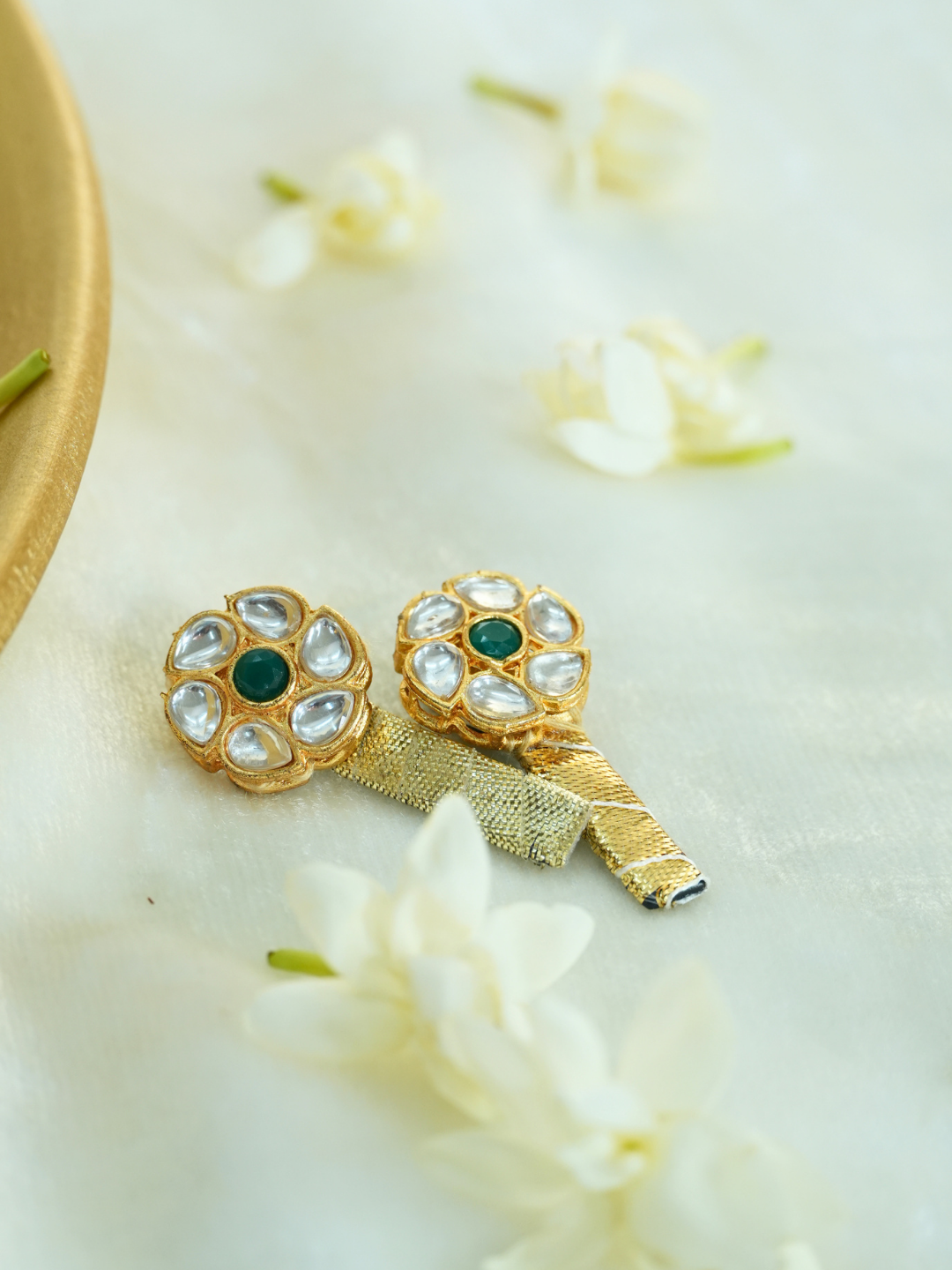 Kundan Pushp Hair Pins
