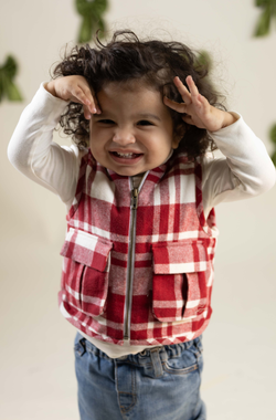 The Cool Flannel Checks Jacket - Red