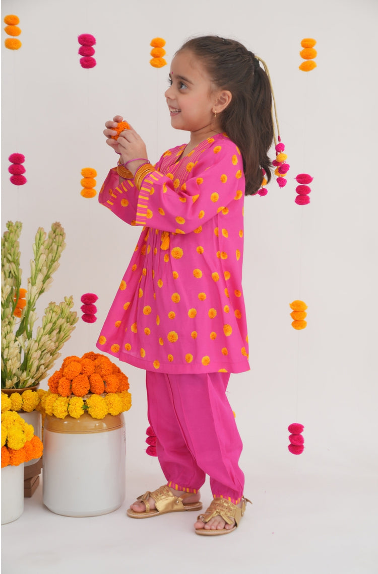 Genda Phool Printed Kurta Salwar Set