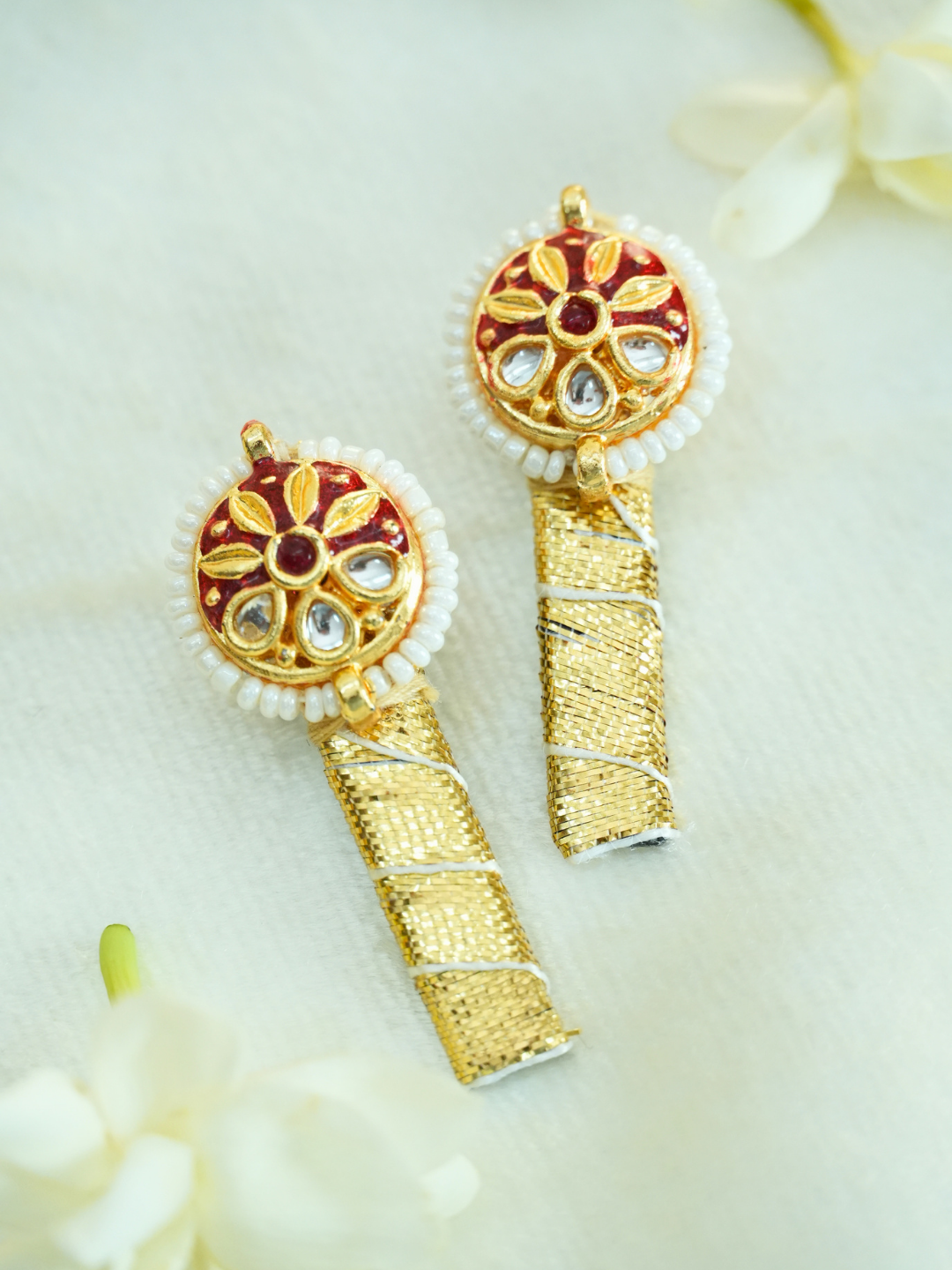 Golden Bloom Hair Clips