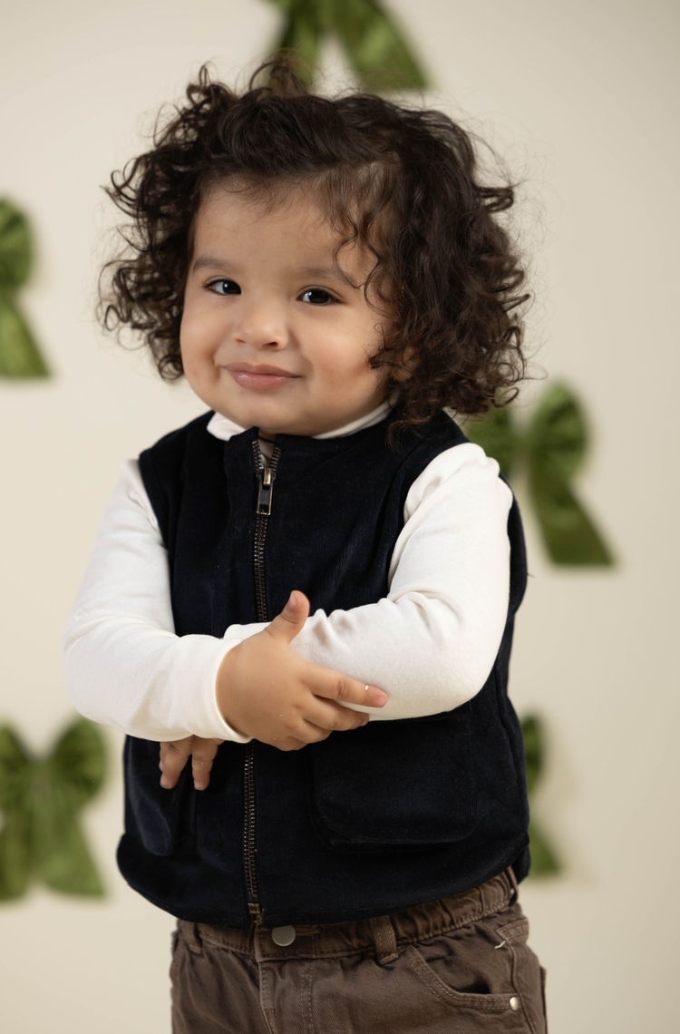 Preppy Jacket- Navy Blue