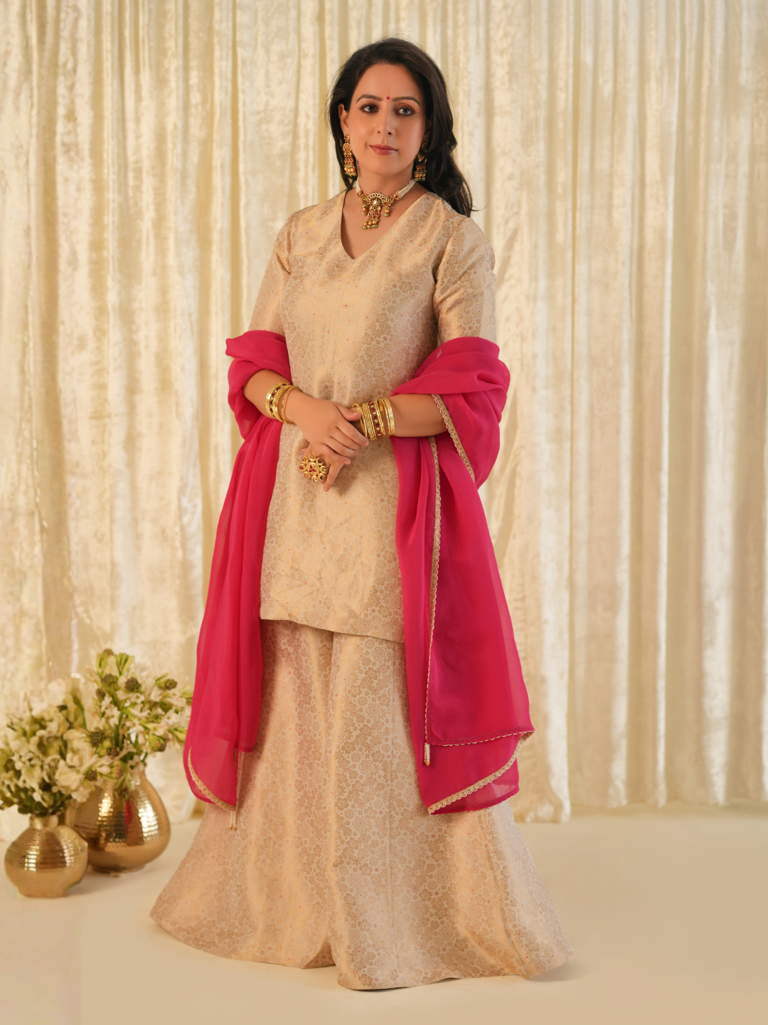 Maharaani Brocade Womens Suit Set